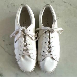 Ted Baker white scalloped sneakers